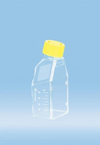 Sarstedt Yellow TC Flask T25 - FLASK, CELL CUL, T-25, PS, YELLW PLUG CAP, ST - 83.3910.300