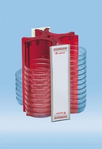 Sarstedt DishRack 50 - HOLDER, PETRI DISH, DISHRACK 50, RED - 93.1647.001