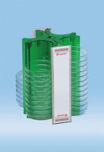 Sarstedt DishRack 50 - HOLDER, PETRI DISH, DISHRACK 50, GREEN - 93.1647.004