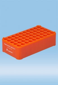 Sarstedt Polypropylene S-Monovette D13 Rack - RACK, FOR 13MM S-MONOVETTE, ORANGE - 93.853.135