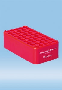 Sarstedt Polypropylene S-Monovette D12 Rack - RACK, 8.5-11.5MM S-MONOVETTE, RED - 93.854.121