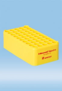 Sarstedt Polypropylene S-Monovette D12 Rack - RACK, 8.5-11.5MM S-MONOVETTE, YELLOW - 93.854.122