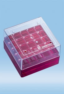 Sarstedt Cryo Storage Box - CRYO BOX, 25 TUBES, RED - 93.872.225