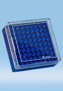 Sarstedt Cryo Storage Box - CRYO BOX, 81 TUBES, BLUE - 93.873.681