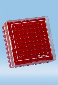 Sarstedt Cryo Storage Box - CRYO BOX, 100 TUBES, RED - 93.874.210