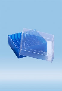 Sarstedt PP Storage Box WithLid - BOX, STORAGE, LID, PP, 81 MICRO TUBE, BLUE - 93.876.681