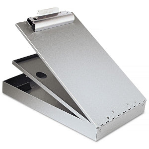 Saunders Mfg. Co., Inc. Cruiser Mate Aluminum Storage Clipboard Form Holder - Silver 1-1/2" Capacity Cruiser Mate Aluminum Storage Clipboard, Letter Size, Holds 8-1/2" x 12" Papers - 21017