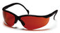 Venture II Safety Glasses with Black Frame and Sun Block Bronze Lens