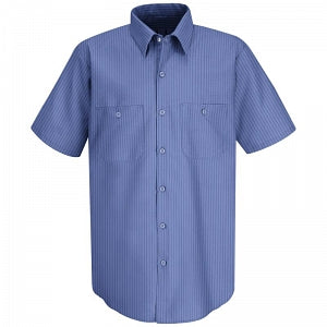 Vf Workwear-Div / Vf Imagewear (W) Men's Striped Work Shirts - Men's Short-Sleeve Striped Work Shirt, Size L - SB22BSL