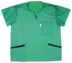 Molnlycke BARRIER Extra Comfort Scrubs - BARRIER Disposable Three-Pocket Scrub Shirt, Green, Size S - 18610