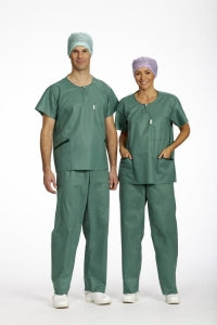 Molnlycke Barrier Wearing Apparel - Nurses Blouse - Nurse Blouse, Slate Green, Size M - 18830