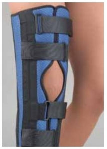 BSN Medic Tri-Panel Knee Immobilizers - FLA Breathable Universal Tri-Panel Foam Knee Immobilizer, Blue, 14" Long - 37-614008