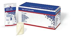 BSN Medical Delta-Cast Conformable Polyester Cast Tape - Delta-Cast Conformable Polyester Cast Tape, Fiberglass Free, 4' x 4 yd. - 6647