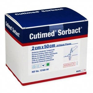 BSN Cutimed Sorbact Ribbon Gauze - Cutimed Sorbact Ribbon, Strip, 0.8" x 19.7" - 7216600