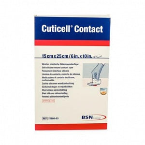 BSN Medical Cuticell Silicone Wound Contact Dressings - DRESSING, CUTICELL, CONTACT, 6X8, STERILE - 7268003