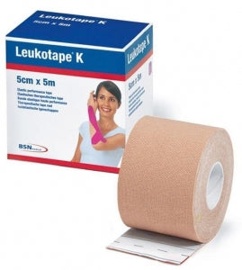 BSN Medical Leukotape K Bandage - Leukotape K Bandage, Beige, 1" x 5.5 yd. - 7297810