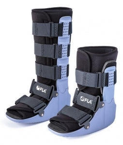 Fla Orthopedics Ankle Walker - Ankle Walker Boot, Blue / Black, High, Size S - 7570906