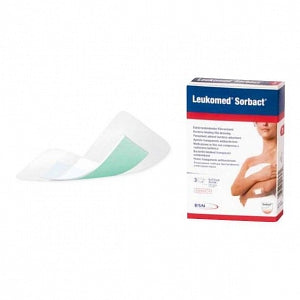 BSN Medical Leukomed Sterile Wound Protection - Leukomed Sorbact Dressing, 4" x 4" with 1.6" x 2.6" Pad - 7619901