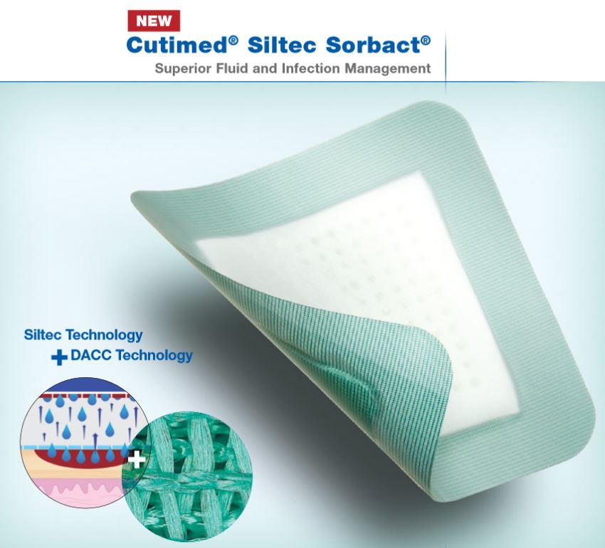 Cutimed Siltec Sorbact Dressings by BSN Medical