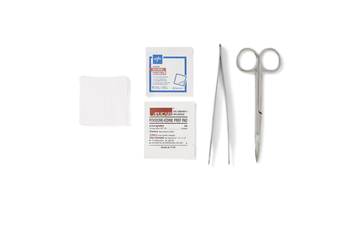 Suture Removal Trays with COMFORT LOOP Scissors