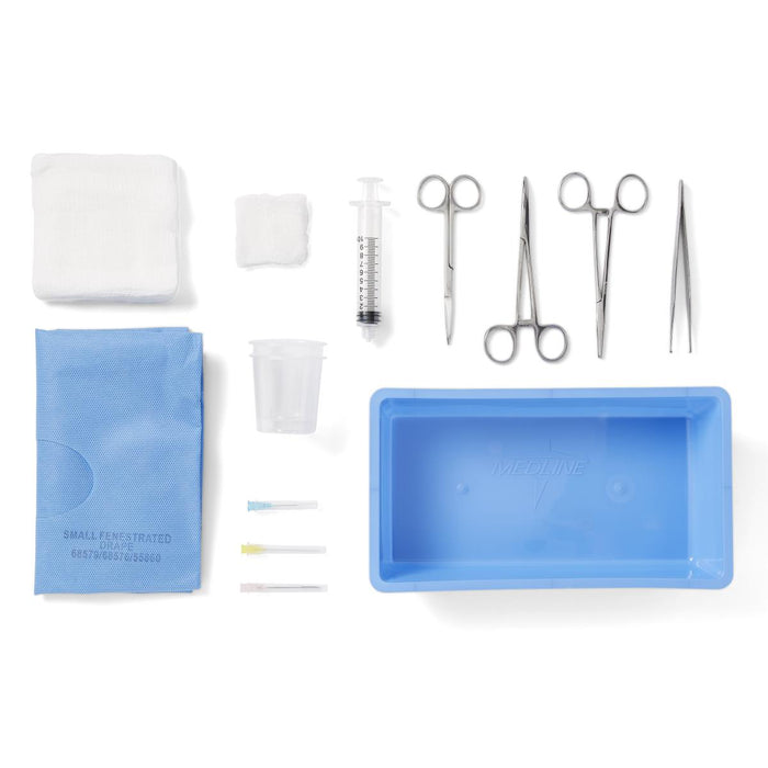 Laceration Trays with Floor-Grade Instruments