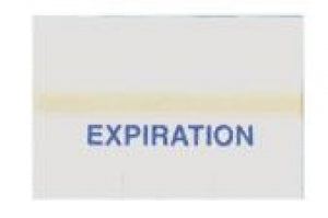 SPS Medical Load Recordkeeping Labels - Paper DUAL "Expiration" Label - DEL-010