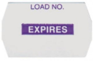 SPS Medical Load Recordkeeping Labels - Paper "Expires" Label, Purple - PEL-010