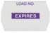 SPS Medical Load Recordkeeping Labels - Paper "Expires" Label, Purple - PEL-010