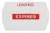 SPS Medical Load Recordkeeping Labels - Paper "Expires" Label, Red - REL-010-M