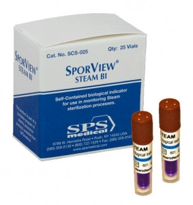 SPS Medical Sporview Starter Kits - SporView Steam Self-Contained Biological Indicator Kit - SCS-025