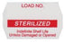 SPS Medical Load Recordkeeping Labels - Universal "Sterilized" Label, Red - URL-012-R