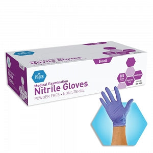 MedPride Powder-Free Nitrile Exam Gloves - Powder-Free Nitrile Exam Gloves, Size S - MPR-50503