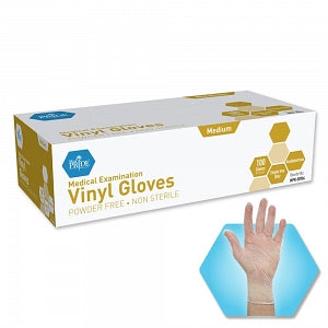 MedPride Powder-Free Vinyl Exam Gloves - Vinyl Powder-Free Exam Gloves, Size S - MPR-50903