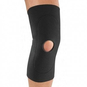 DJO Global Deluxe Knee Immobilizers - Black Deluxe Knee Support with Open Patella, Size XS - 11-0358-1-06000