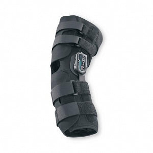 Djo Global Playmaker Knee Brace - Drytex Playmaker Sleeve Knee Brace with Standard Hinge and Popliteal Cutout, Size 2XL - 11-0558-6