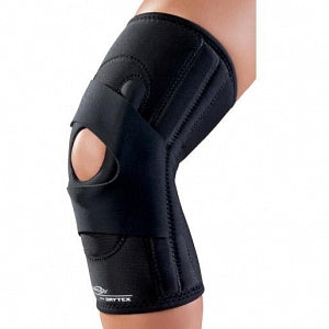 DJO Global Hinged Lateral J Knee Brace - Hinged Lateral J Sport Knee Brace, Neoprene, Right, Size L - 11-0775-4