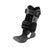 DJO Global Velocity MS (Moderate Support) Ankle Brace - Velocity MS Black Ankle Brace, Wide, Left, Size L - 11-1495-4-06000