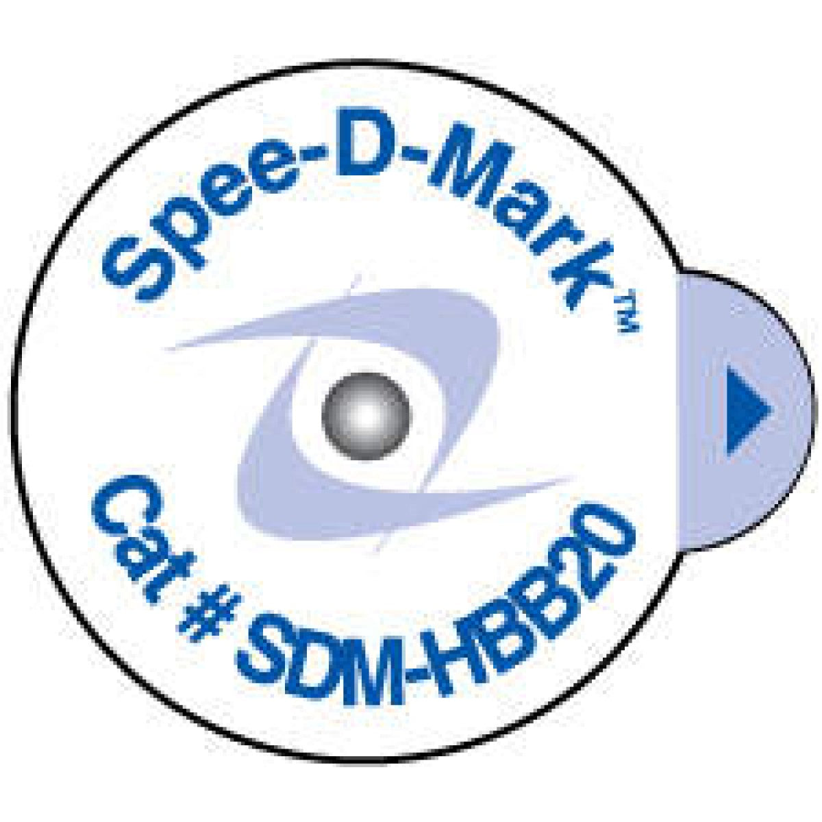 Spee-D-Mark Mammography Skin Marker Nipple Radiopaque Super-Sticky 2.0Mm - 100 Per Box