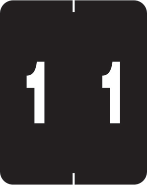 Afv Compatible Color-Code Label Mylar Coated For Durability 1 1/2"W X 1 7/8"H Numeric Series 500/Roll