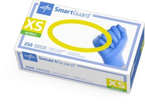 Medline SmartGuard Powder-Free Nitrile Exam Gloves - SmartGuard Powder-Free Nitrile Exam Gloves, Size XS - SG310