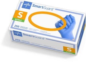 Medline SmartGuard Powder-Free Nitrile Exam Gloves - SmartGuard Powder-Free Nitrile Exam Gloves, Size S - SG311