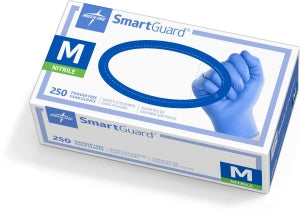 Medline SmartGuard Powder-Free Nitrile Exam Gloves - SmartGuard Powder-Free Nitrile Exam Gloves, Size M - SF312