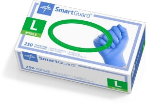 Medline SmartGuard Powder-Free Nitrile Exam Gloves - SmartGuard Powder-Free Nitrile Exam Gloves, Size L - SF313