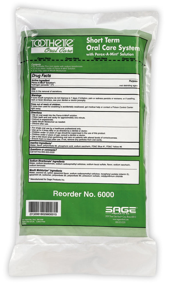 Sage Products Oral Swab Systems - Corinz Oral Swab System Kit, Short-Term - 6400