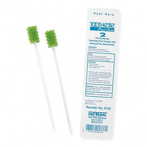 Sage Products Toothette Swab Systems - Toothettes Swab with Alcohol-Free Mouthwash - 6120