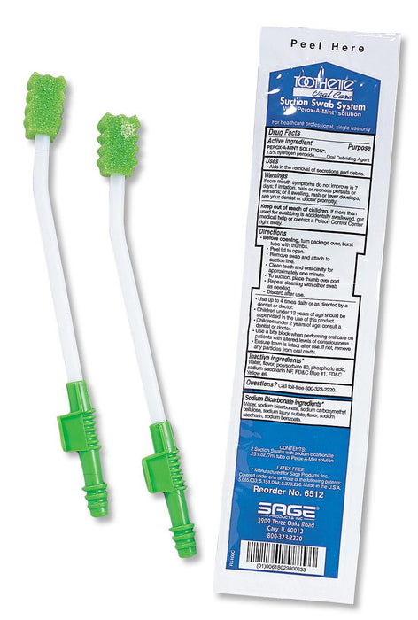 Oral Swab,  Sodium Bicarb,  Suction Systems by Sage Products