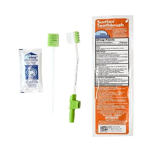 Sage Products Suction Swab and Suction Toothbrush Systems - Single-Use Suction Toothbrush with Sodium Bicarbonate and Corinz Antiseptic Oral Rinse - 6561