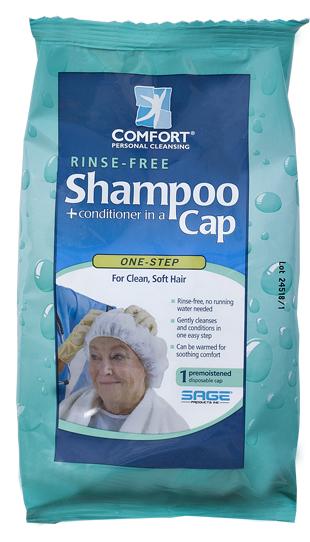 Comfort Rinse Shampoo Caps by Sage Products