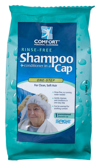 Comfort Rinse Shampoo Caps by Sage Products