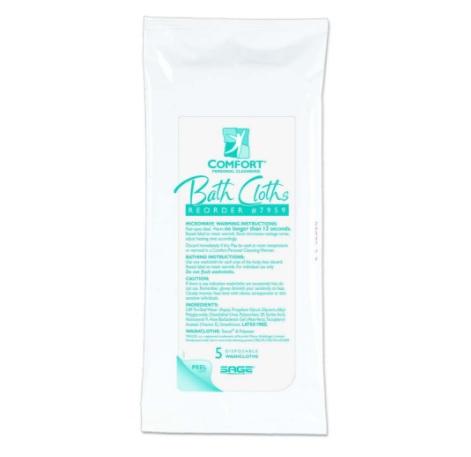 Comfort Bath Cleansing Washcloths by Sage Products